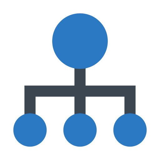 ネットワーキング Generic Blue icon