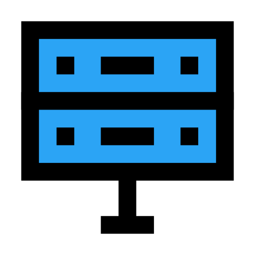 Сервер Vector Stall Lineal Color иконка