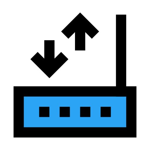 routeur sans fil Vector Stall Lineal Color Icône