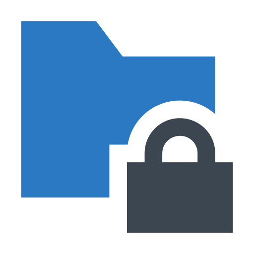安全なフォルダー Generic Blue icon