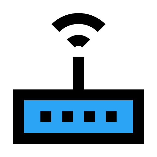 무선 통신 Vector Stall Lineal Color icon