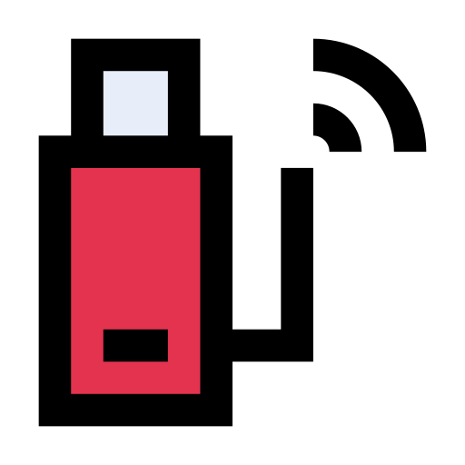 Flashdrive Vector Stall Lineal Color icon