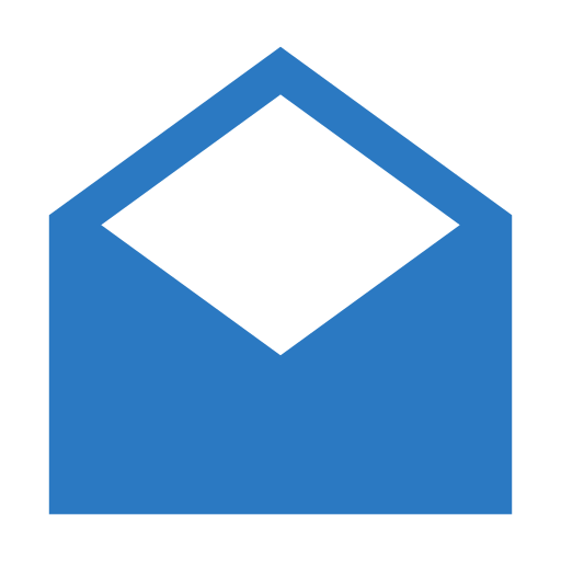 메일 열기 Generic Blue icon