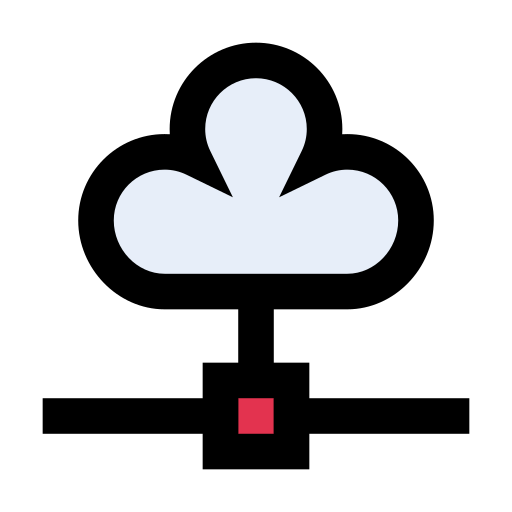 computación en la nube Vector Stall Lineal Color icono