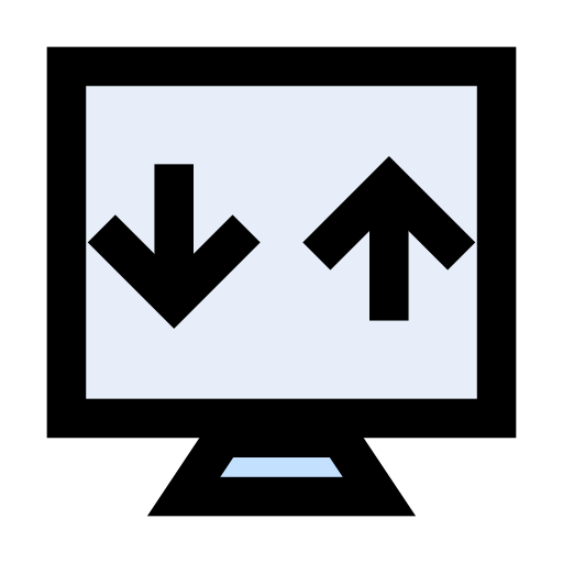 computer-bildschirm Vector Stall Lineal Color icon