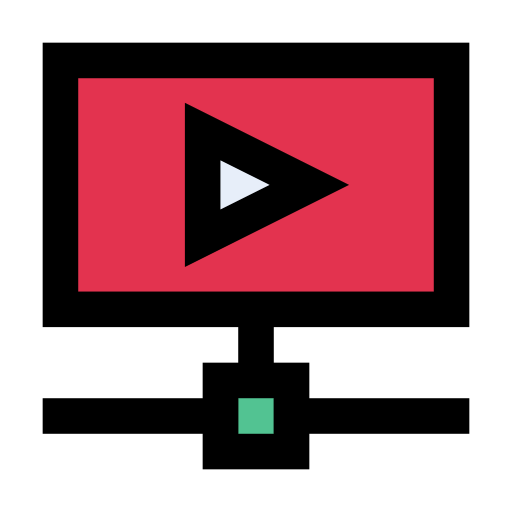 비디오 플레이어 Vector Stall Lineal Color icon