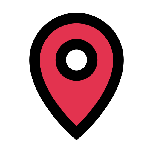 Location pin Vector Stall Lineal Color icon