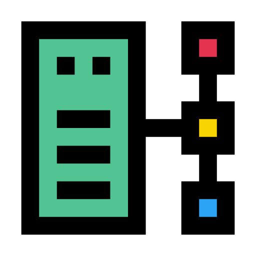 ordenador personal Vector Stall Lineal Color icono