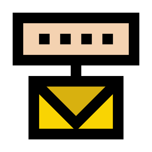 郵便 Vector Stall Lineal Color icon
