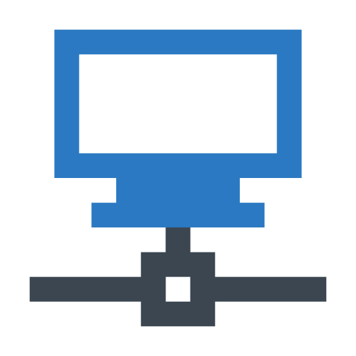 コンピューターネットワーキング Generic Blue icon