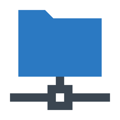 폴더 네트워크 Generic Blue icon