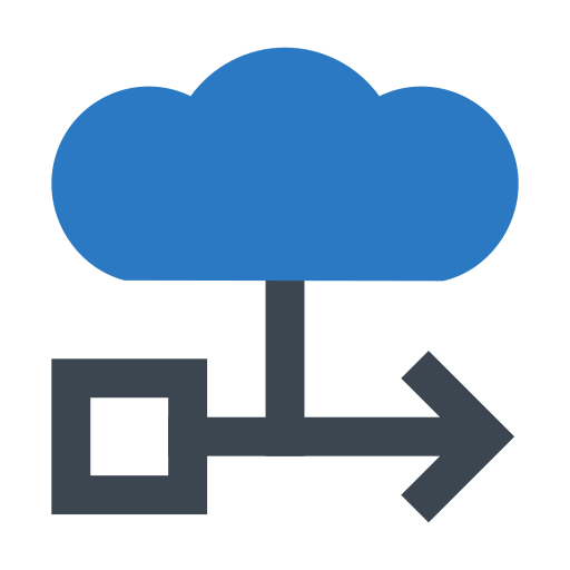 cloud-speicher Generic Blue icon