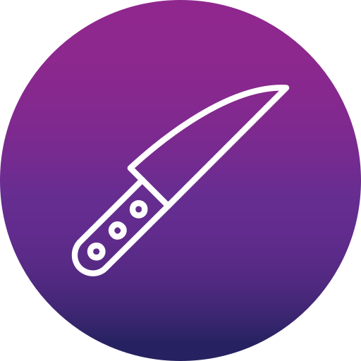 coltello da taglio Generic Flat Gradient icona