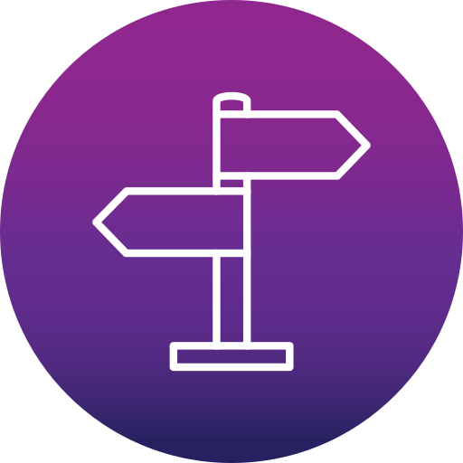 Directional sign Generic Flat Gradient icon