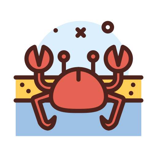 Crab Darius Dan Lineal Color icon