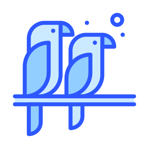 papegaaien Darius Dan Blue icoon