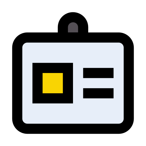 신분증 Vector Stall Lineal Color icon