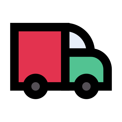 vrachtwagen Vector Stall Lineal Color icoon