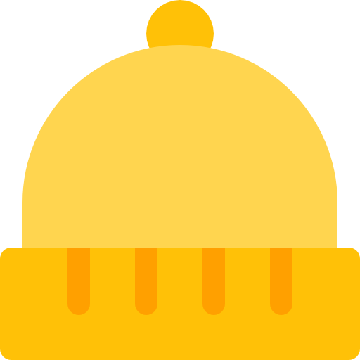 sombrero de invierno Pixel Perfect Flat icono