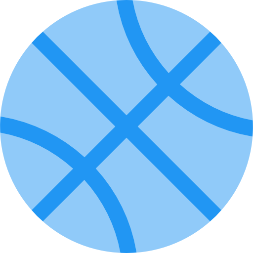 basketbal Pixel Perfect Flat icoon