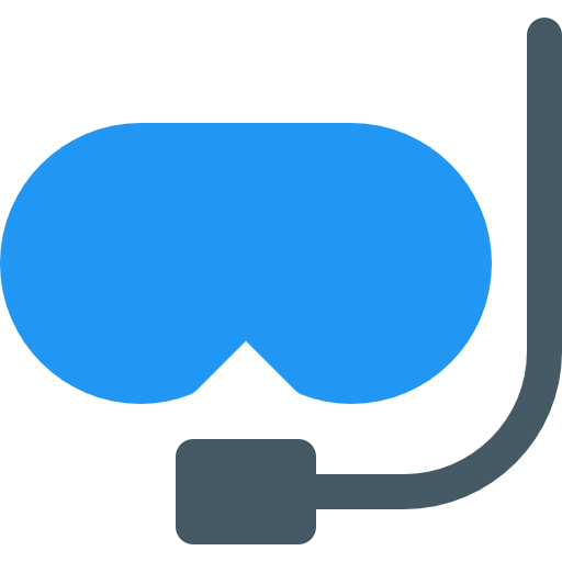 duik masker Pixel Perfect Flat icoon
