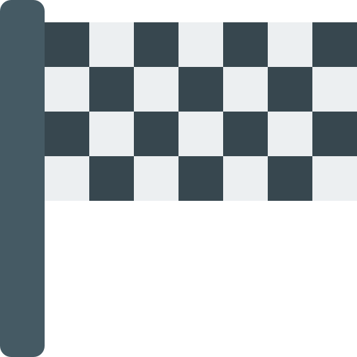 bandera de acabado Pixel Perfect Flat icono