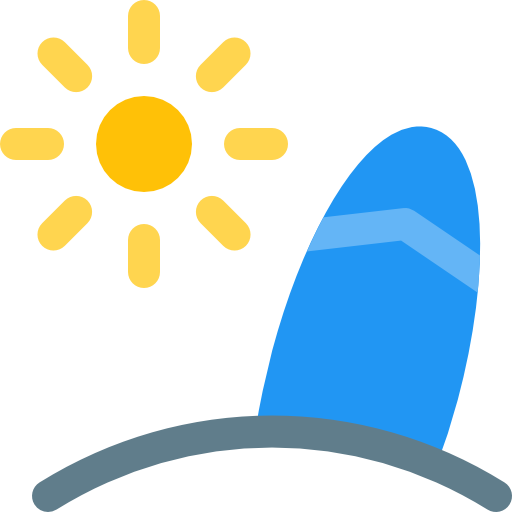 tabla de surf Pixel Perfect Flat icono