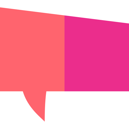 Speech bubble Basic Straight Flat icon