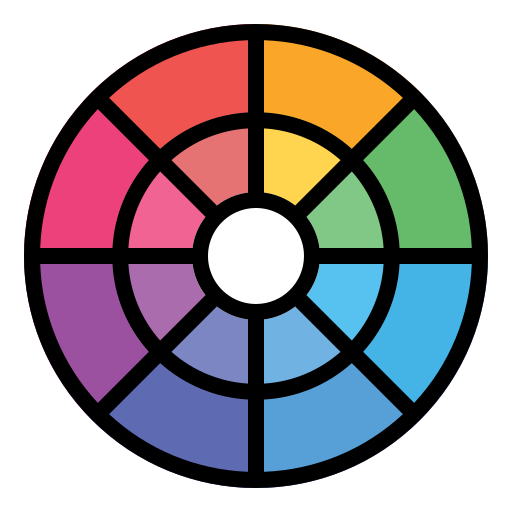 カラーホイール Generic Outline Color icon