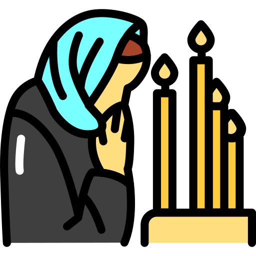 Praying Generic Outline Color icon