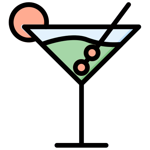 cocktail Generic Outline Color icona