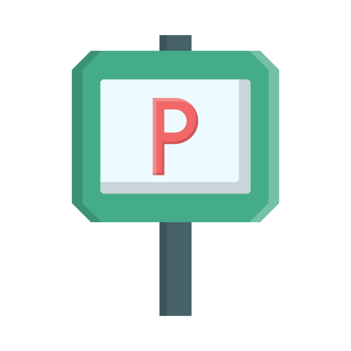 segno di parcheggio Generic Flat icona