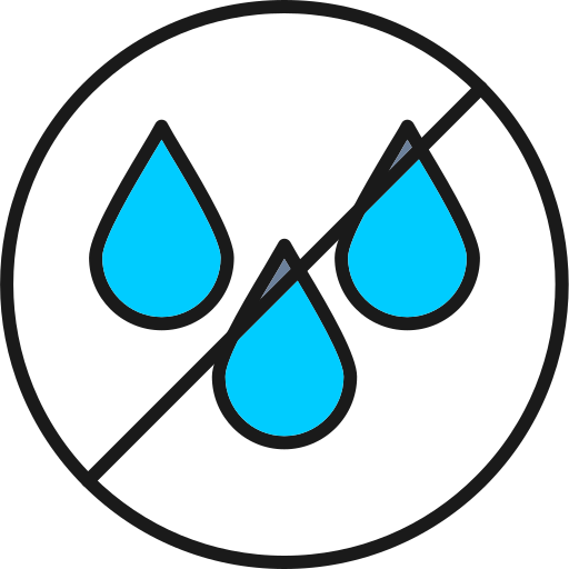kein wasser Generic Outline Color icon