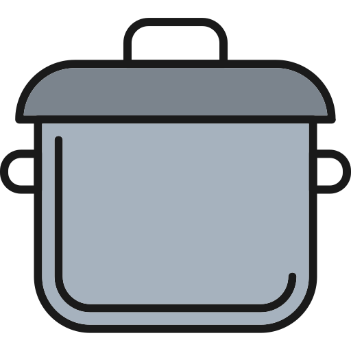 調理鍋 Generic Outline Color icon