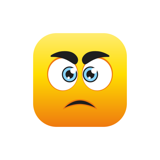 Angry face Generic Flat Gradient icon