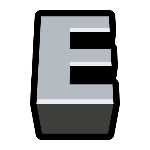 buchstabe e Generic Outline Color icon