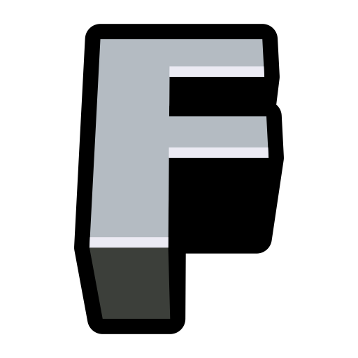 lettera f Generic Outline Color icona