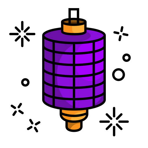 Chinese lantern Generic Outline Color icon