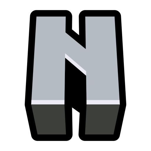 Letter n Generic Outline Color icon