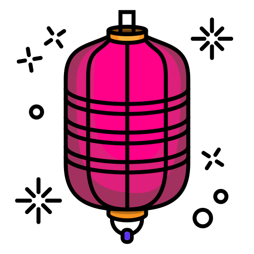 lanterna cinese Generic Outline Color icona
