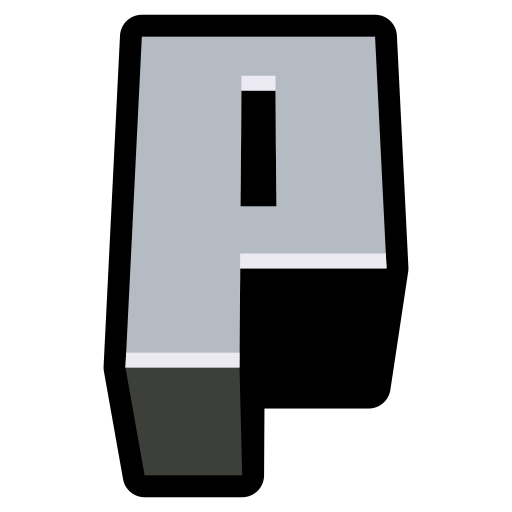 文字p Generic Outline Color icon