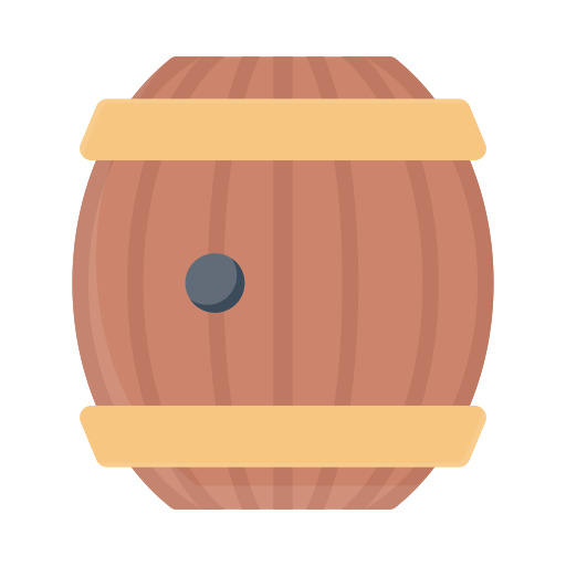 barril de vino Generic Flat icono