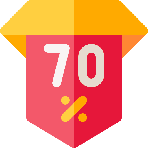 70 percent Basic Rounded Flat icon