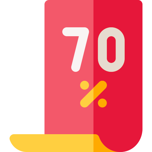70 percent Basic Rounded Flat icon
