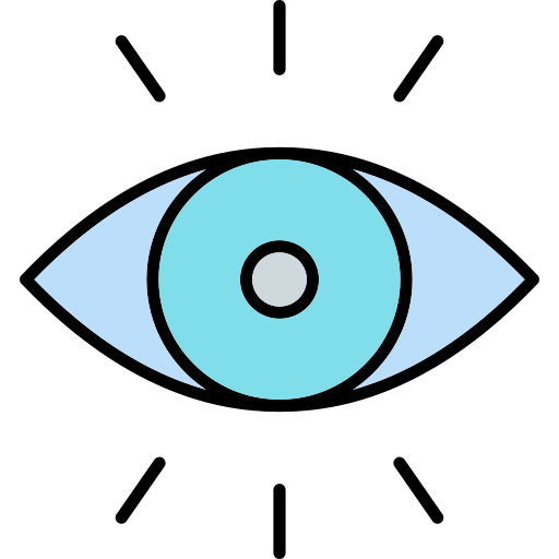 ojos Generic Outline Color icono