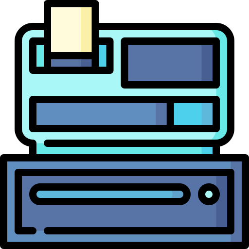 caja registradora Special Lineal color icono