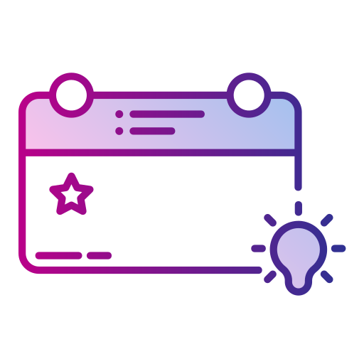 calendario Generic Lineal Color Gradient icona