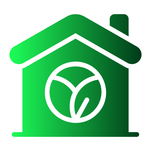 casa ecologica Generic Flat Gradient icona