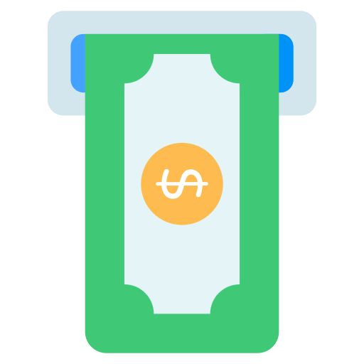 Cash withdrawal Generic Flat icon