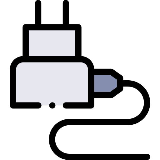 充電器 Detailed Rounded Lineal color icon